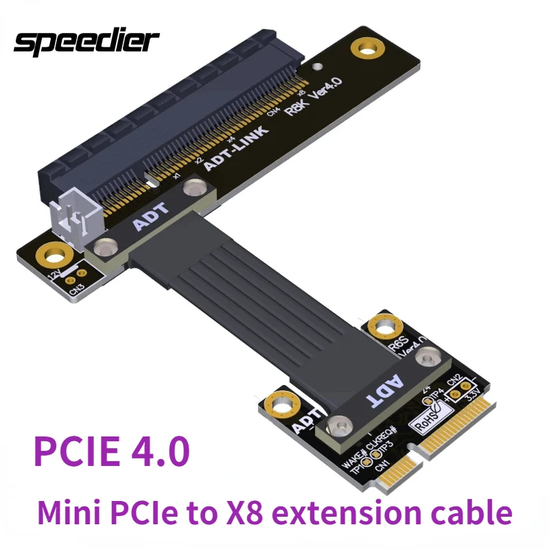

PCIE 4,0 Mini PCIe порт для X8 Удлинительный кабель встроенный переходник MPCIE 8X eGPU кабель адаптера