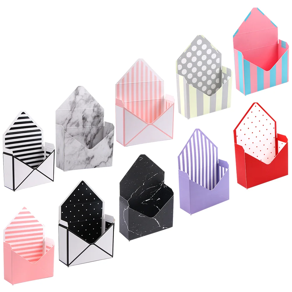 

10pcs Flower Packaging Boxes Bouquet Wrapping Storage Box Florist Gift Paper Box