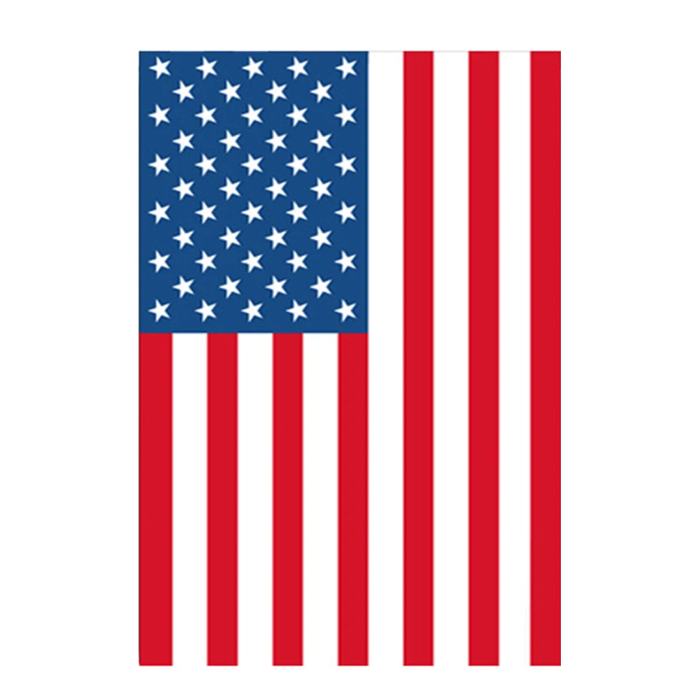 

Durable Backyard Portable Outdoor Balcony Decorative Banner Embroidered American Flag Garden Accessories Easy Install Gift