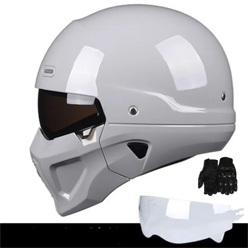 Motorcycle Helmet Capacete Personality Combination Full Face Helmet Locomotive Half Helmet The Latest Modular Retro Dot capacete