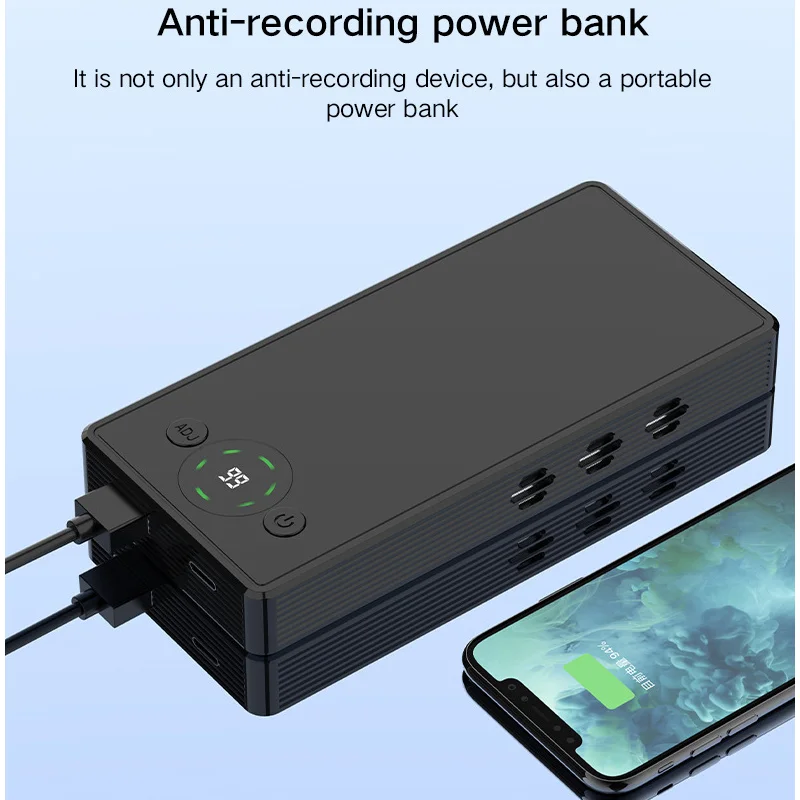 Enlarge F10 Anti-leakage Anti-eavesdropping Conference Room Detector Anti Recording Blocker Portable Mobile Phone Conversation Jammer