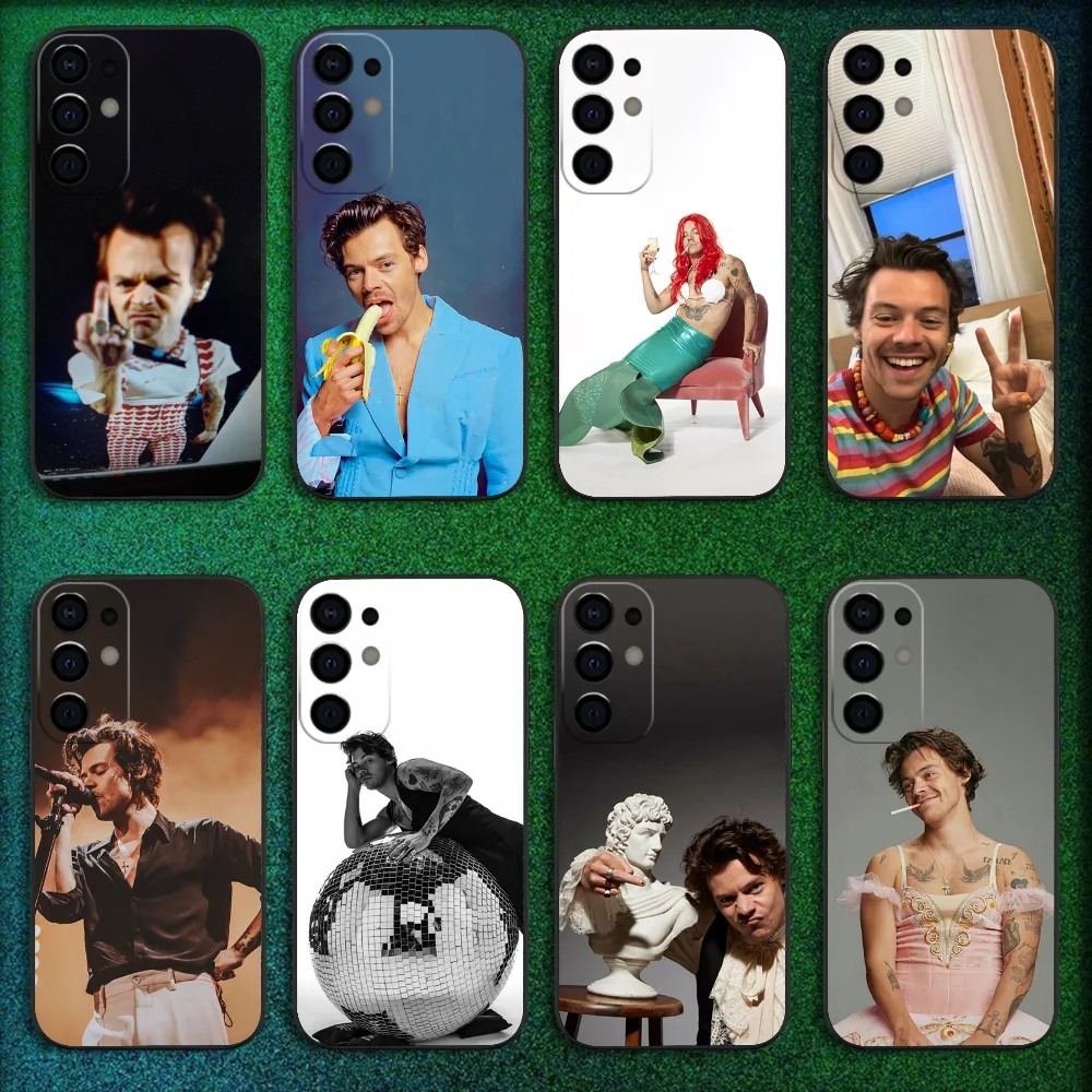 Чехол для телефона Singer H-Harry Styles Samsung S25 S24 S21 S22 S23 S30 Ultra S20 Plus Fe Lite Note 10 9 5G черный чехол