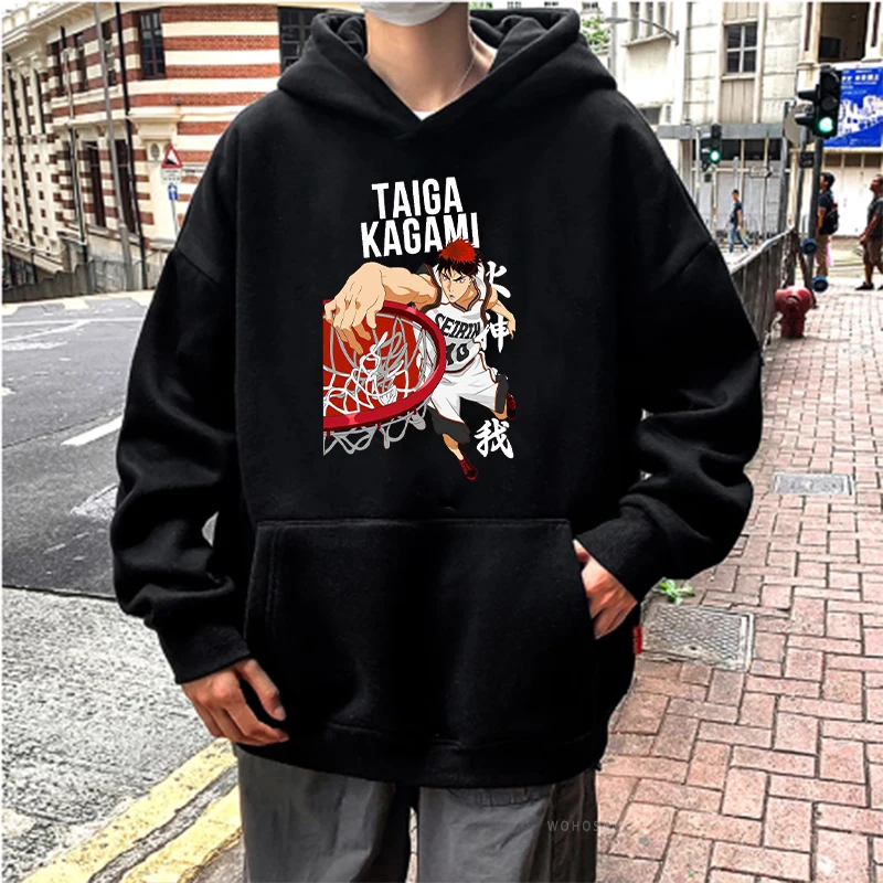 

2023Autumn and winter hoodie Funny Cartoon Kuroko Basketball Printed Casual Sweatshirt streetwear