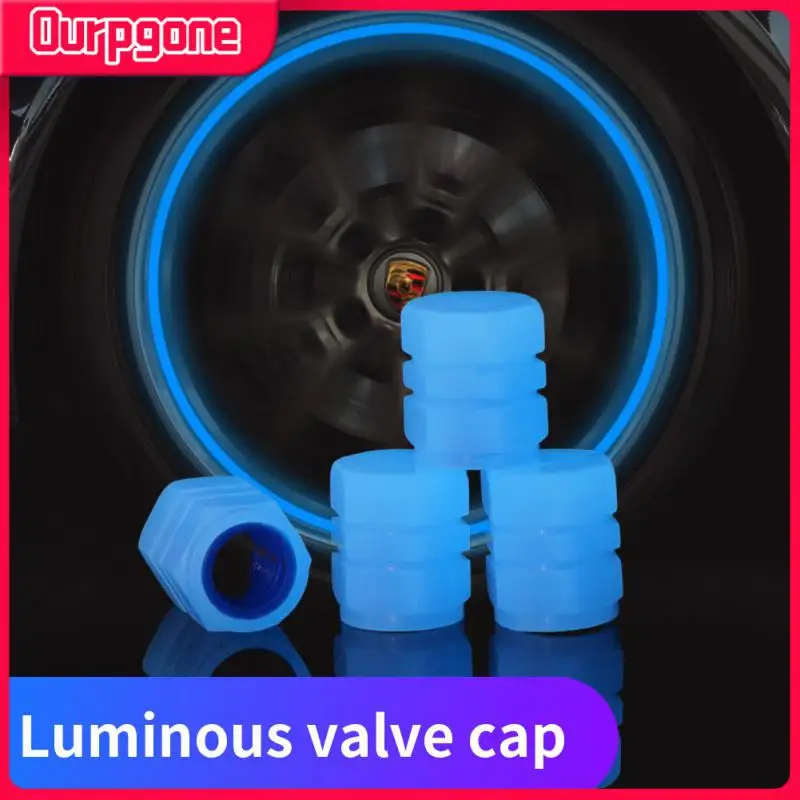 

Durable Tire Lights Fashionable Creative Car Air Valve Caps Long Life No Electronics Universal Luminous Tyre Valve Durable