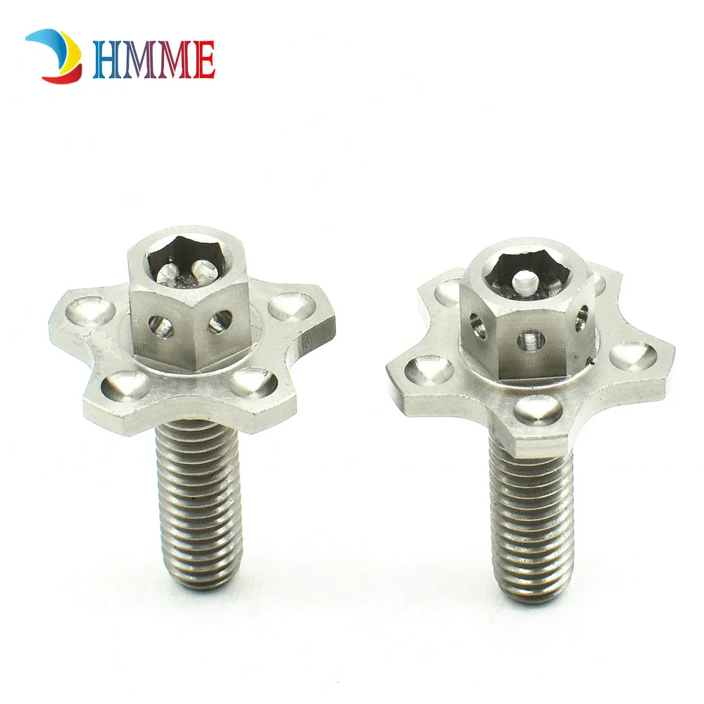 

Titanium Bolts for Motorcycle M6 x20mm License Plate Ti Bolts Blue Color Flange Head Automobile Engine Modification Ti Fasteners