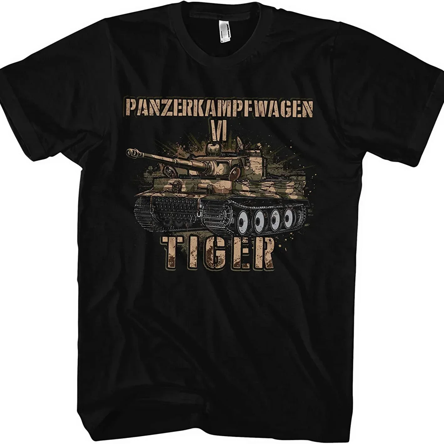 Футболка немецкой армии времен Второй мировой войны Wehrmacht Panzer VI Legend Tiger Tank 100%