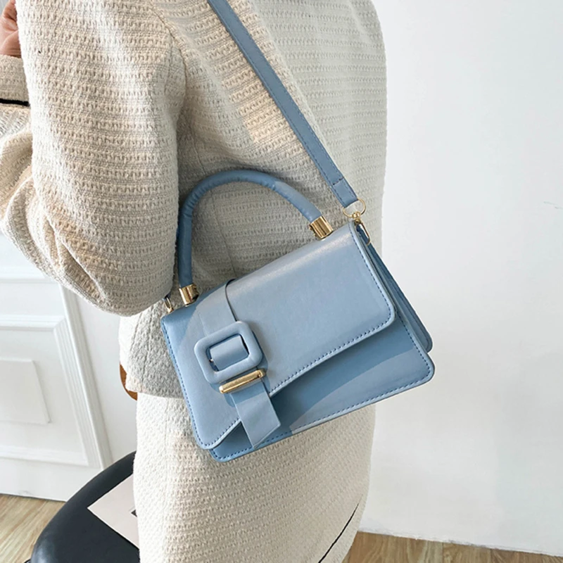 

2022 PU Leather Woman Handbags Luxury Designer Female Shoulder Bag New Fashion All-match Messenger Small Square Bag