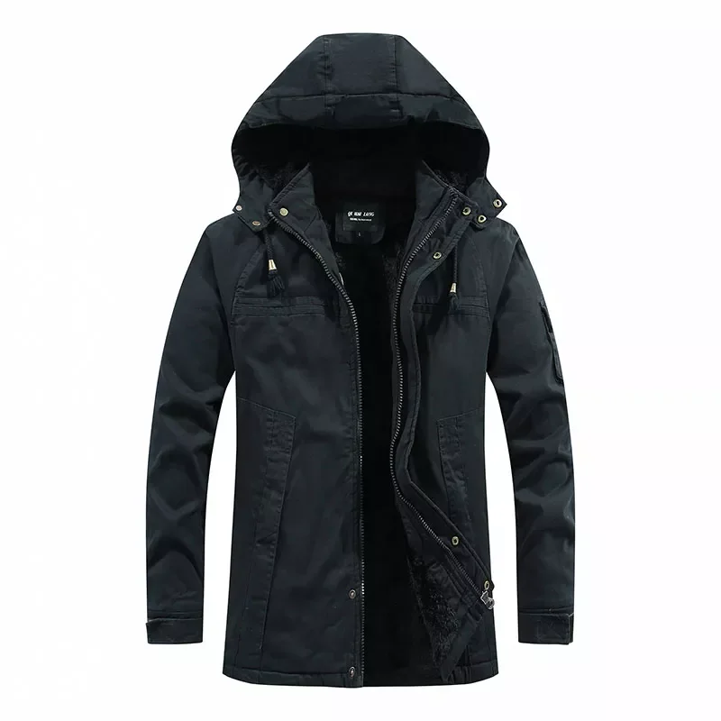 New2022 Winter Warm Men Parkas Jackets 2020 New Military Parka Coat Velvet Thick Windproof Hooded Winter Jackets Men