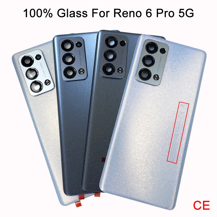 Заднее стекло A +++ для Oppo Reno6 Pro Snapdragon / Reno 6 Plus + CPH2247 задняя крышка батарейного