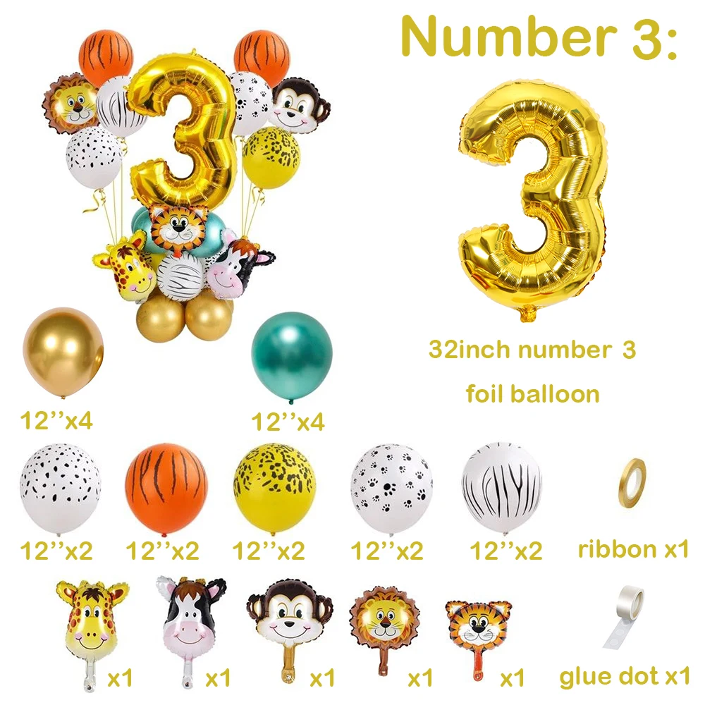 

Комплект воздушных шаров "Джунгли" Globos для детей