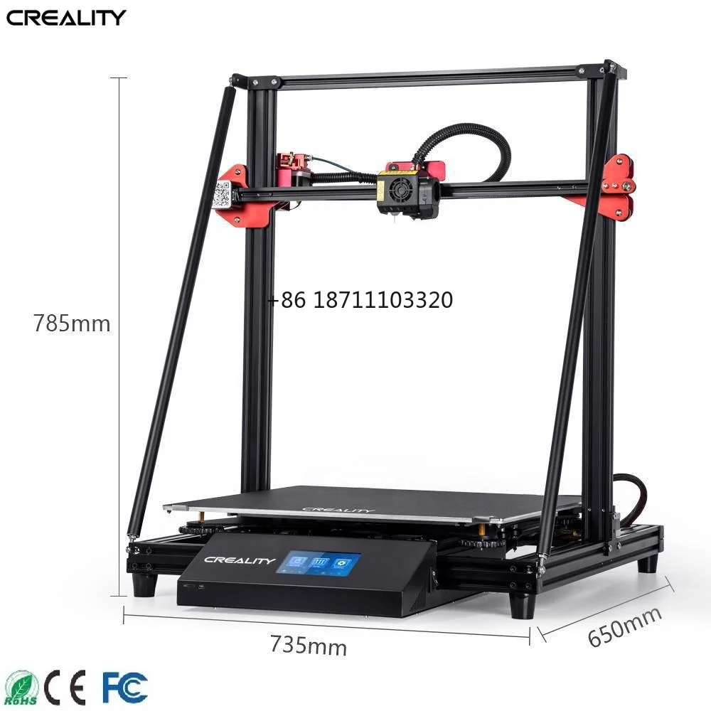 Creality Ready To Ship CR-10 Max 3D-принтер большого размера 3D-друкер большой размер печати