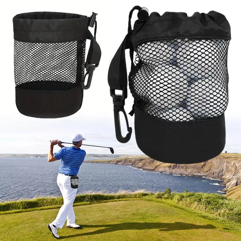 

Сумки для гольфа, спортивные сетчатые сумки, женская сумка, Сетчатая Сумка для гольфа, черная переносная нейлоновая спортивная сумка на шнурке N F1A2