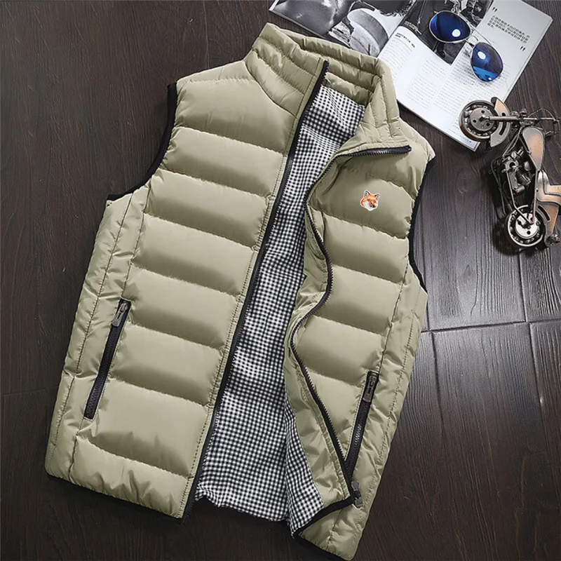2022 Fashion Brand Embroidered Men's Jacket Sleeveless Vest Autumn Winter Soft Vest Casual Cotton Coat Men's Vest Vest