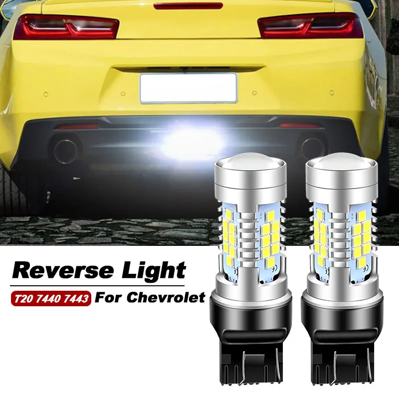 

2pcs LED Reverse Light Blub Backup Lamp Canbus No Error W21W 7440 T20 For Chevrolet Camaro 2015