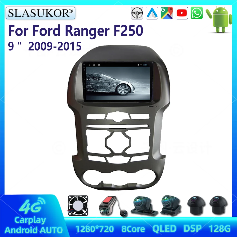 9 Inch Kit For Ford Ranger F250 2009-2015 Android Car Radio Multimedia Video Player Car Audio Stereo Player Navigation System 9 Inch Kit For Ford Ranger F250 2009-2015 Android Car Radio Multimedia Video Player Car Audio Stereo Player Navigation System