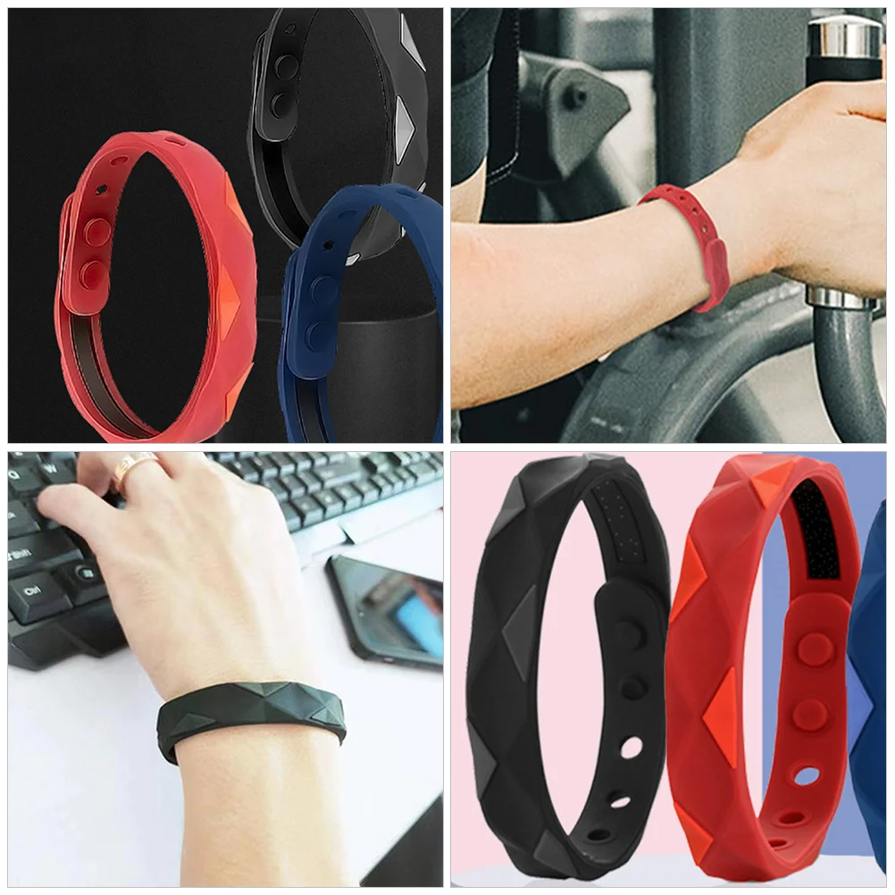 2 шт. антистатический браслет на запястье фитнес силиконовый декоративный