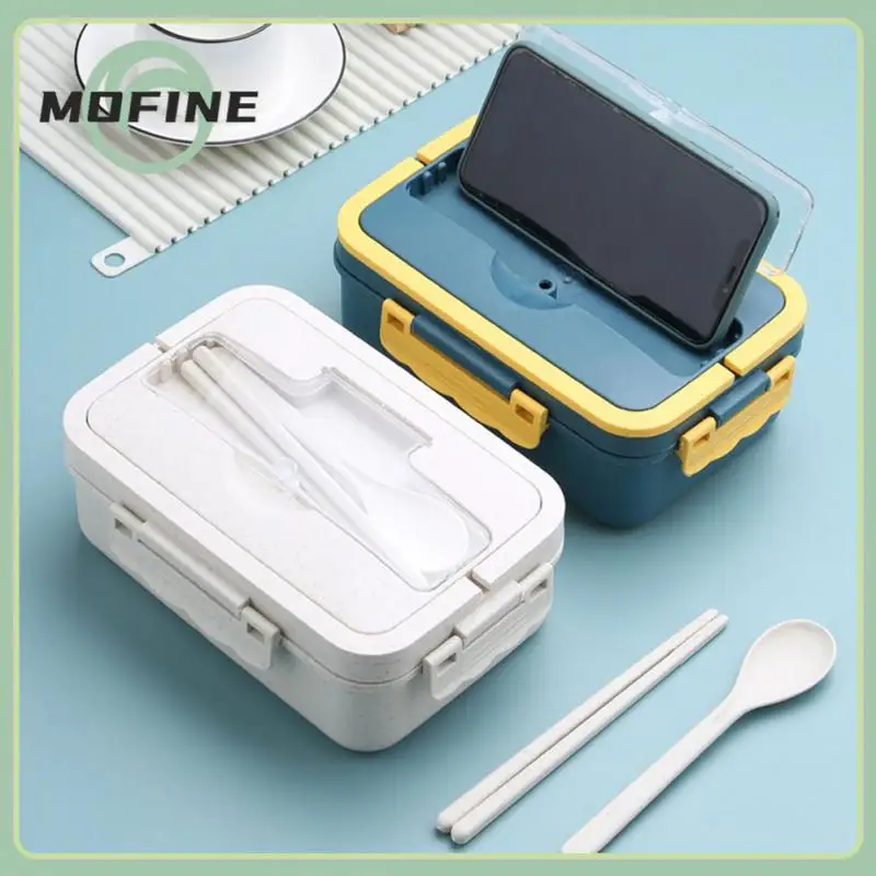 

With Spoon Chopsticks Lunch Box Portable Food Storage Container Japanese-style Lunch Bag Kitchen Gadgets Dropshipping Hot Newest