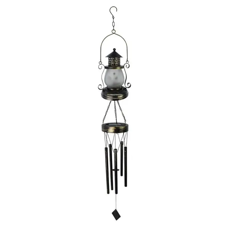 Garden Light Decor Windchime Patio Lamp IP65 Waterproof Iron Anti Fade Yard Decor Elegant Garden Lamp With Hook For Backyards