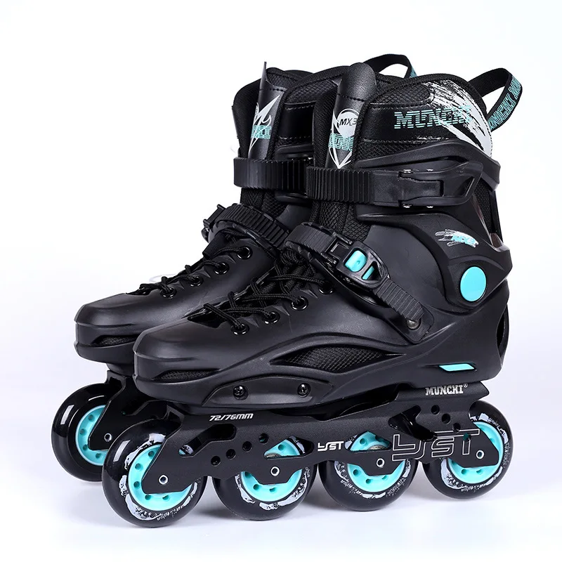2022 New Style Black White Inline Roller Skates Shoes Professional Speed Skate Outdoor Man Woman Students patines de 4 ruedas