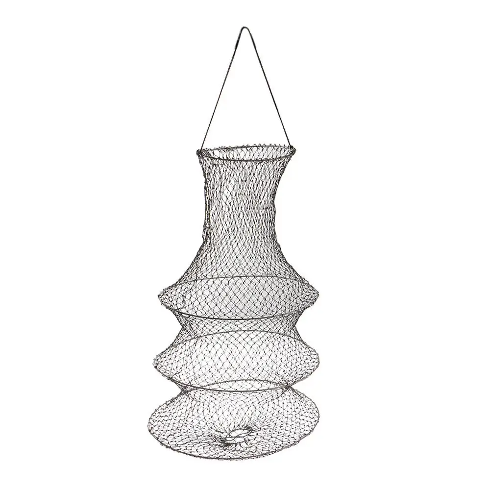 

Bait Keep Net Collapsible Durable Boat Fishing Live Bait Keep Net Trap Cage Foldable Fishing Gear Easy To Carry Fishing Tool