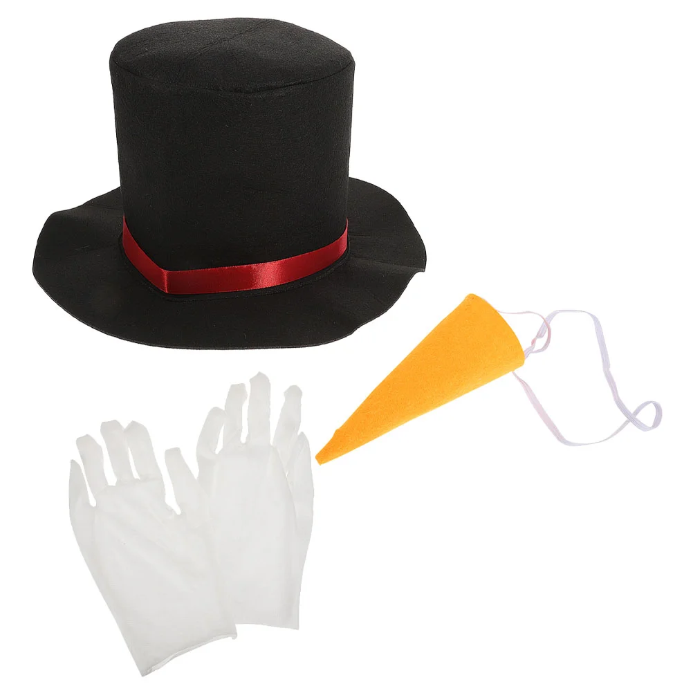 

Adult Craft Kits Christmas Snowman Hat Decorations Prop Cloth DIY Nose Props Ornaments Making