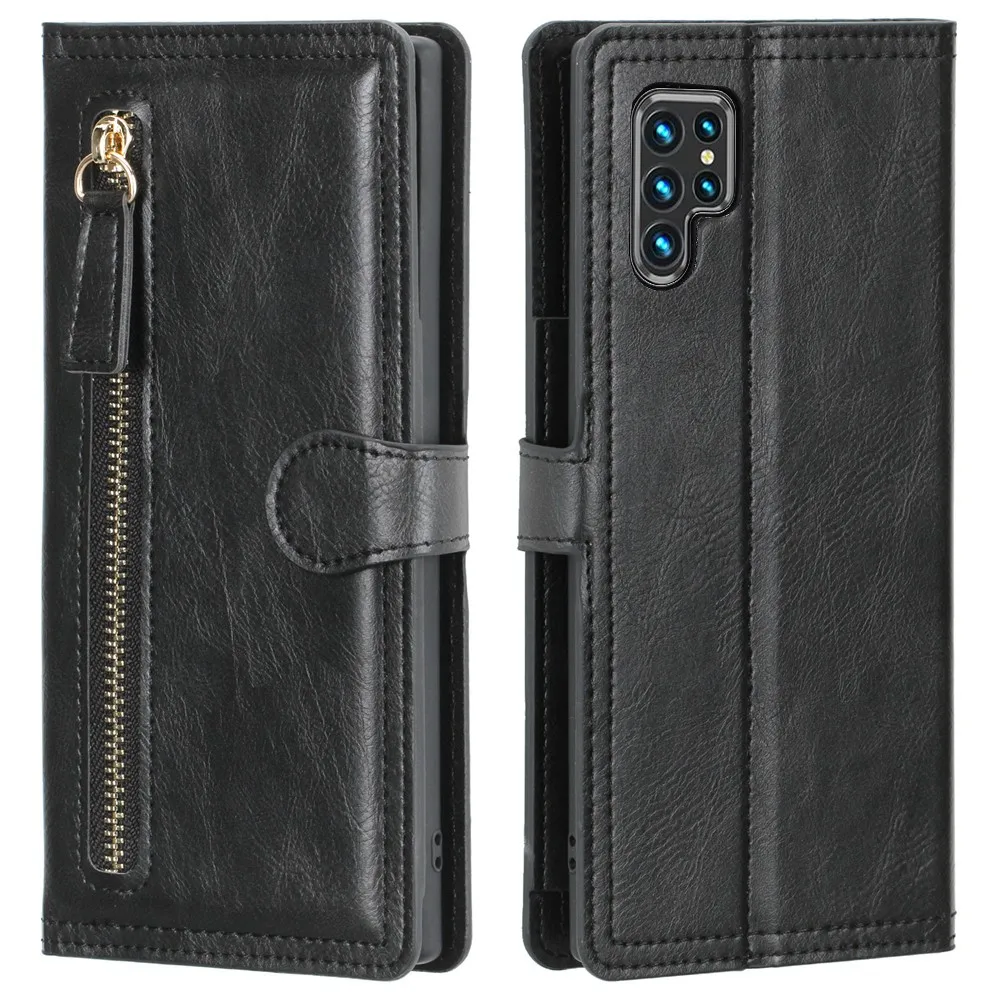 

For Samsung S22 Ultra S21 Plus Leather Skin Flip Wallet Book Phone Case Cover Galaxy Note 20 Ultra A53 A51 A71 A52 A72 A12 A21S