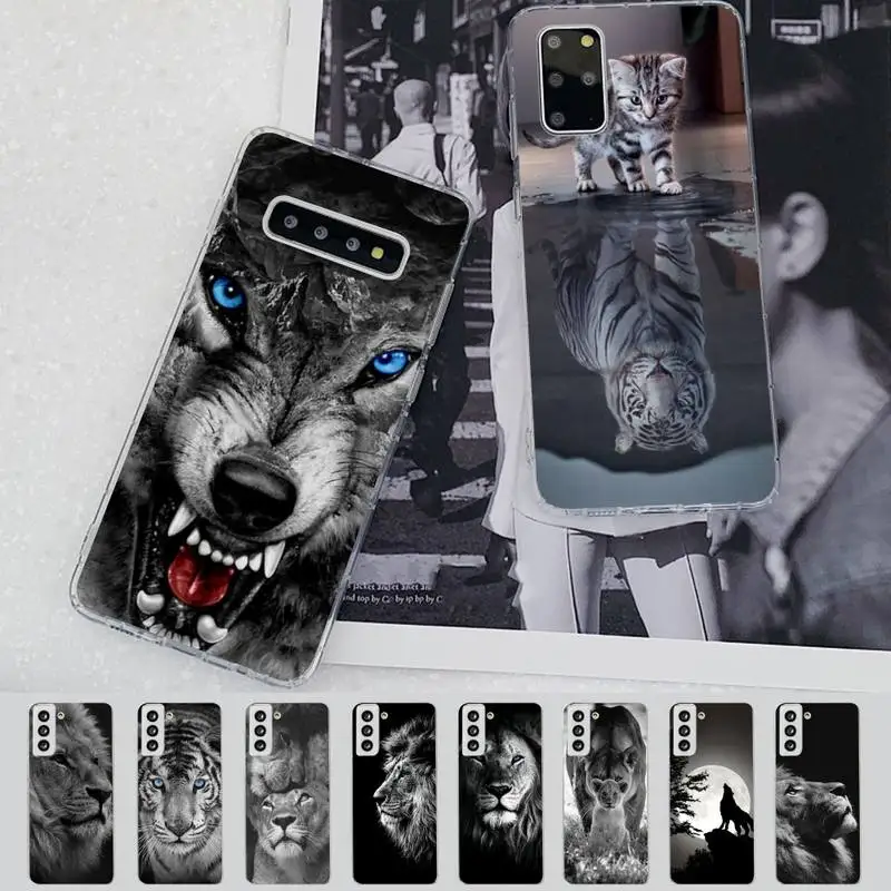 

Wolf Dog Cat Bird Lion Tiger Animal Phone Case for Samsung S21 A10 for Redmi Note 7 9 for Huawei P30Pro Honor 8X 10i cover