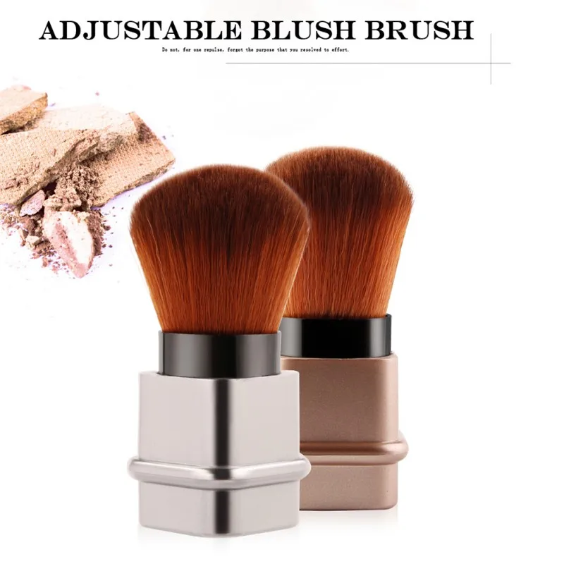 

High Quality Upscale Makeup Brush Makeup Tools Kabuki Loose Powder Blush Brush Sculpting Brush Retractable Single Makeup Brush