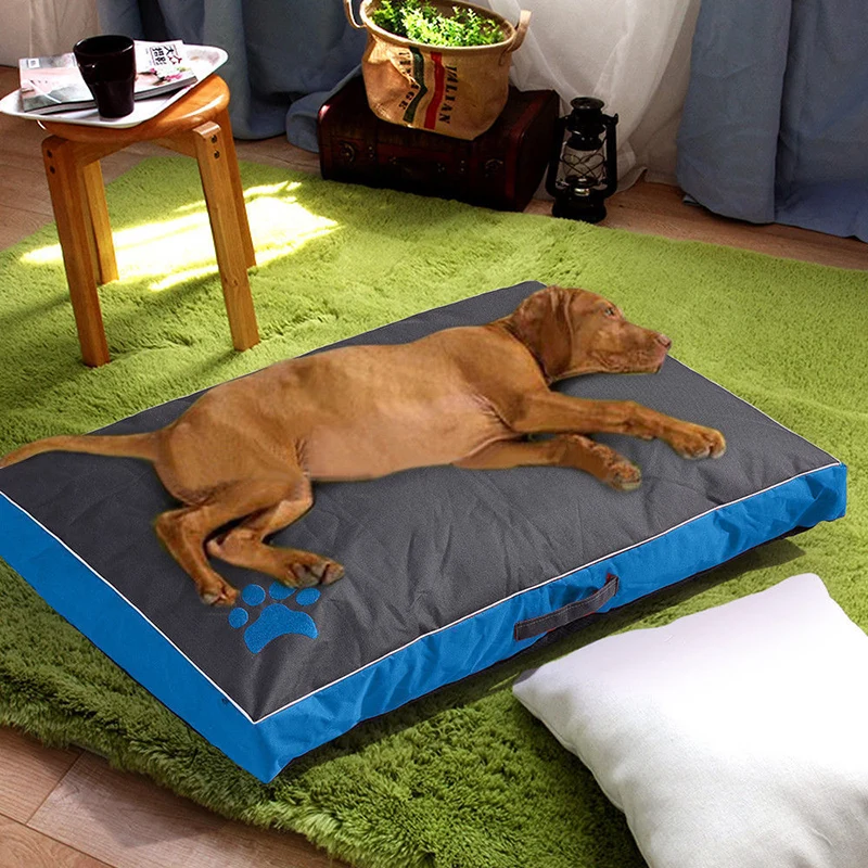 

Paw Waterproof Pet Mat dog Bed Summer Thicken Cooling Dog Beds puppy Sleeping Removable Cover cushion for small Medium large dog