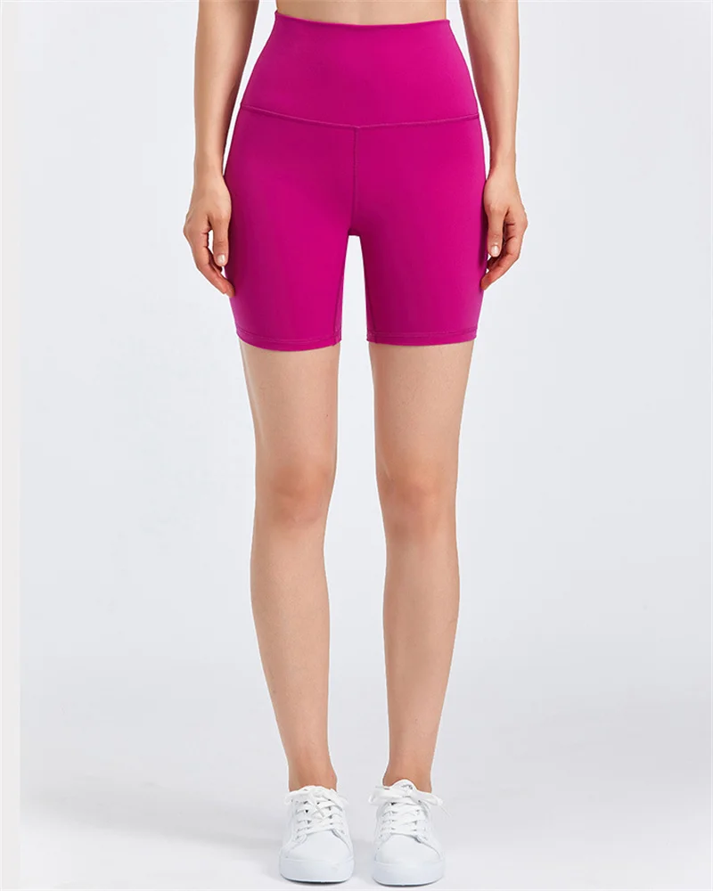 

Skin-loving Nake Feeling Breathable Sports Shorts High Elastic Waist Fitness Workout Running Athletic Yoga 2.5'' Shorts