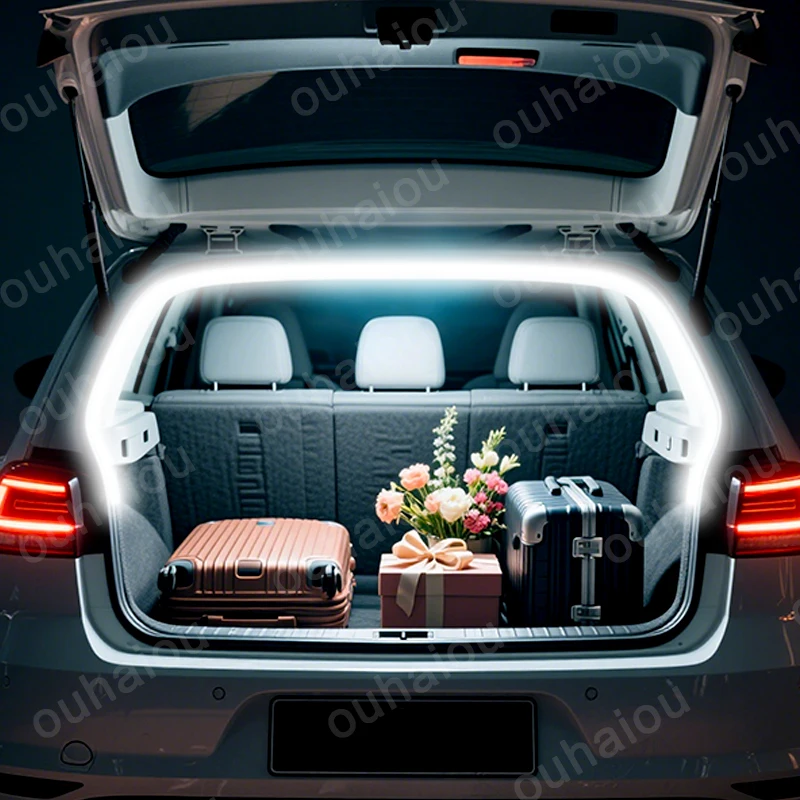 Для Volkswagen Golf 6 7 8 2010-2025 гг., модификационный светильник багажника, атмосферные фонари, белый, теплый белый, задний светодиодный светильник багажника