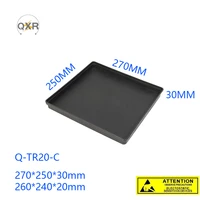 q tr20 c esd plastic tray permanent antistatic rectangle industrial injection product