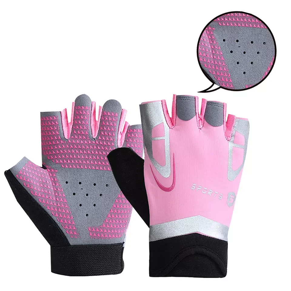 

Fashion Cycling Half Finger Gloves Sweat-absorbent Comfortable Breathable Skin-friendly Fitness Fishing Hiking Sports