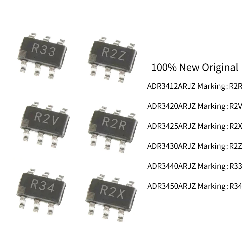 

(2piece)100% New Original ADR 3412 3420 3425 3430 3450 3440 ARJZ-R7 SOT23-6 High precision voltage reference chips