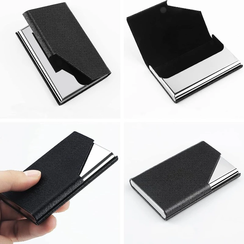

Креативный бумажник, водонепроницаемый металлический футляр из нержавеющей стали, серебристый алюминиевый держатель для визиток и кредитных карт, карманный органайзер