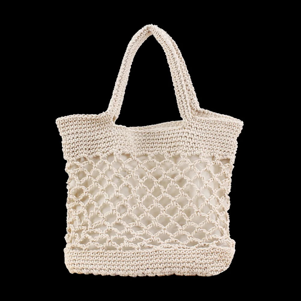 

Bags Shoulder Beach Women Wovensummer Straw Messenger Cotton Tote Clutch Crossbody Handbag Handbags Hand Crocheted Buckets
