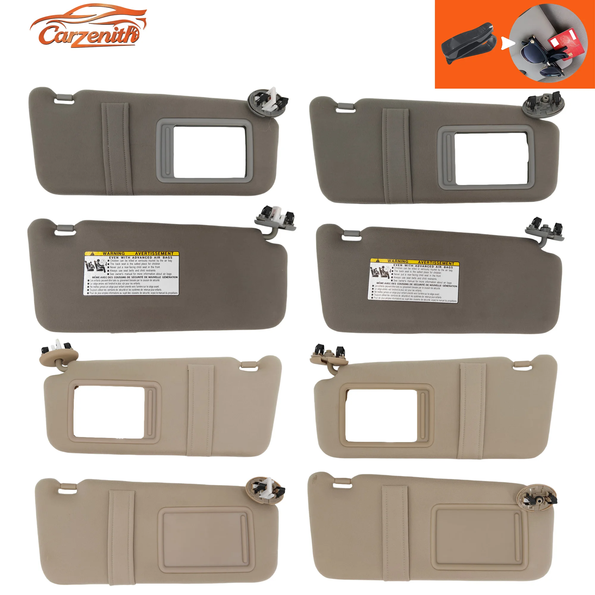 Фото Солнцезащитный козырек Carzenith для Toyota Camry 6-го поколения XV40 Aurion GSV40 2006-2011 2AR-FE 2AZ-FE 2GR-FE ACV40L AHV40L GSV40L №1