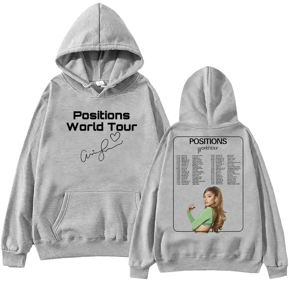 Худи Ariana Grande Positions World Tour пуловер в стиле Харадзюку хип-хоп топы свитшот