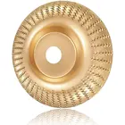 Шлифовальный круг Angel, диск 4 дюйма, шлифовальный станок для дерева, инструмент для резьбы по дереву, абразивный зеркальный шлифовальный диск с диаметром отверстия 58 дюйма (16 мм), золото