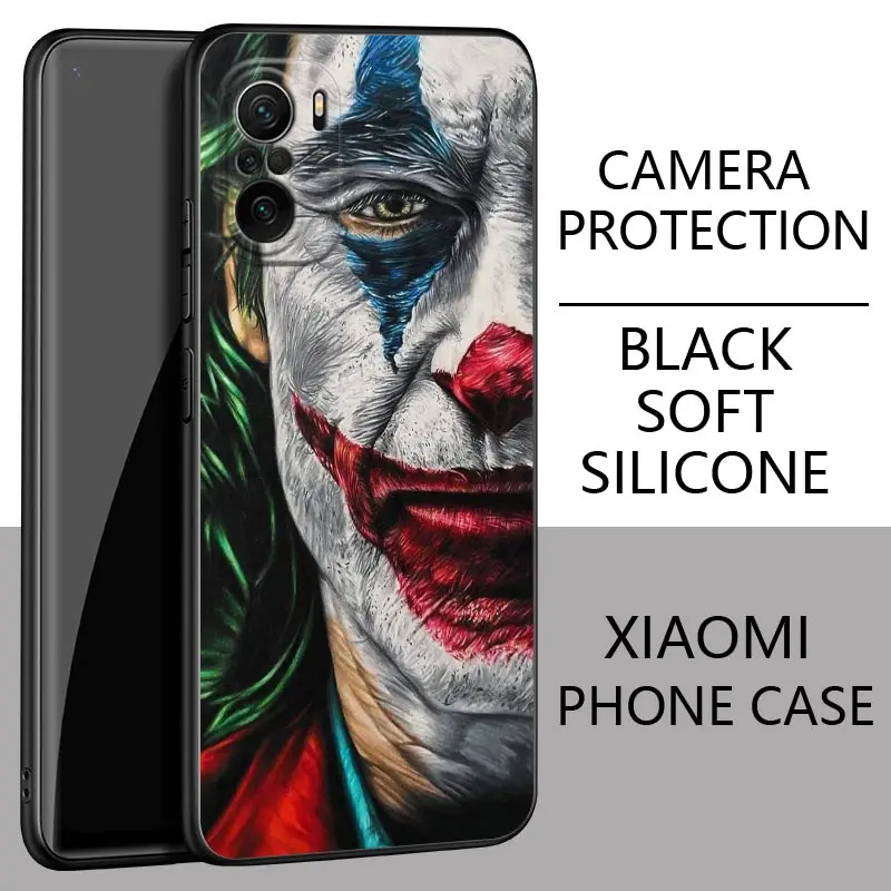 Классные чехлы для Xiaomi Poco F6 Pro с изображением клоуна Джокера X3 NFC X6 X4 X5 M2 M4 M5 M6 F3 F4 F5 14