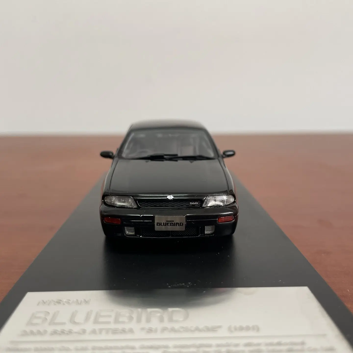 Модель автомобиля Hi Story 1:43, масштабная, из смолы, черная, Nissan Bluebird U13 1991 года, классическая, ностальгическая, для взрослых, подарок, сувенир, статическая модель для демонстрации (art.: 3920da29a94f9) - 3920da29a94f9