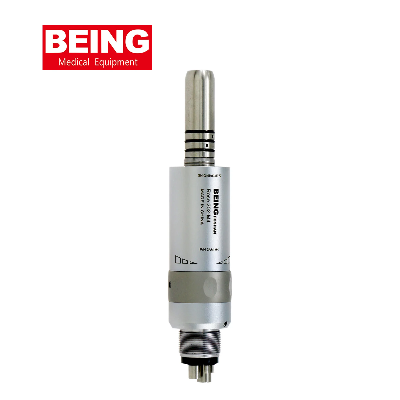 BEING Dental Inner Water E-type Air Motor Handpiece 4 Holes Rose 202 AM-M4 fit KaVo NSK