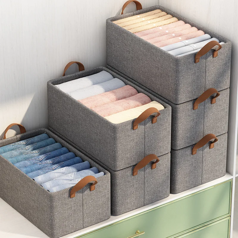 

Foldable Steel Frame Organizer Boxes for Household Cloth Storage
