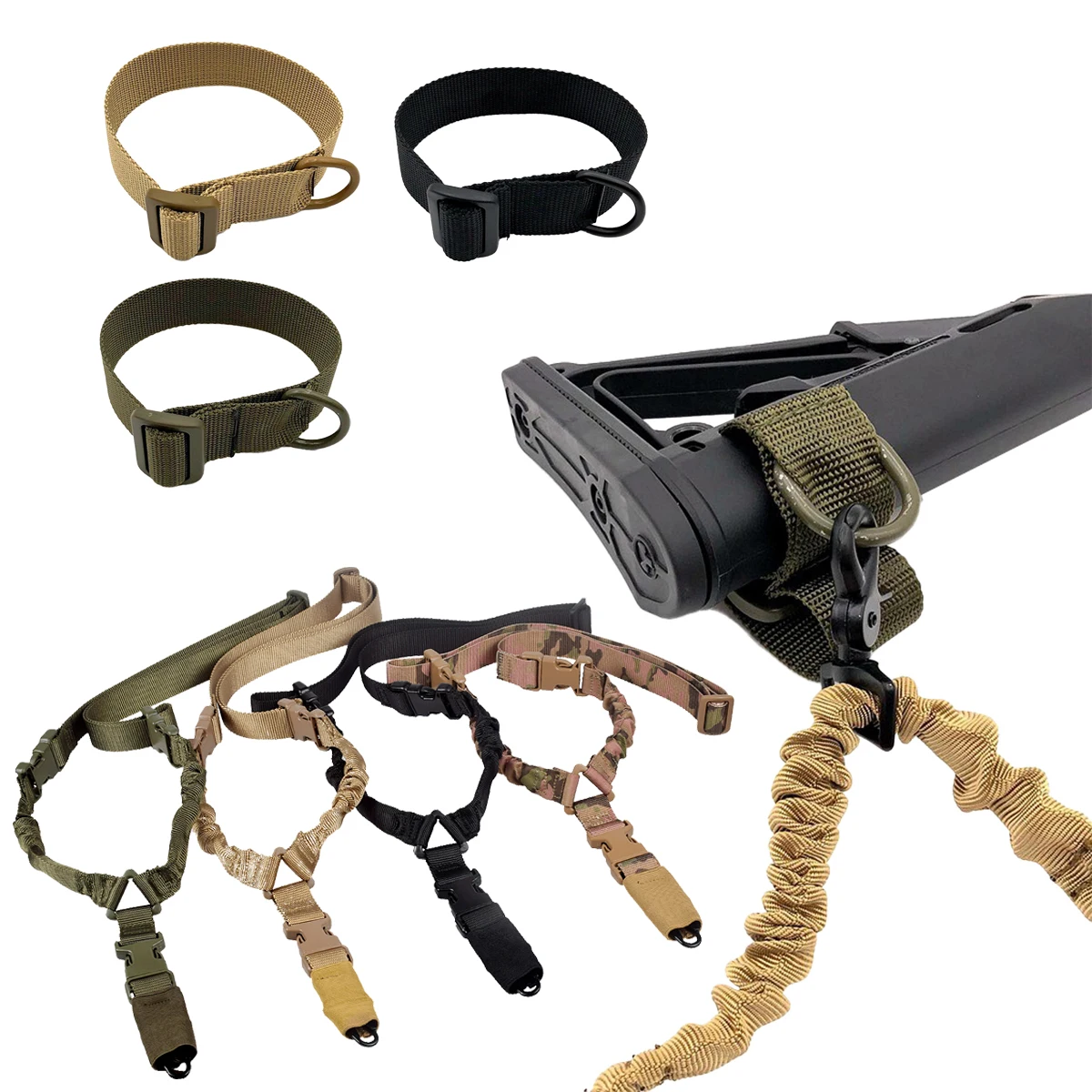 Тактический адаптер для ремня ButtStock ремень винтовки охотничий одноточечный