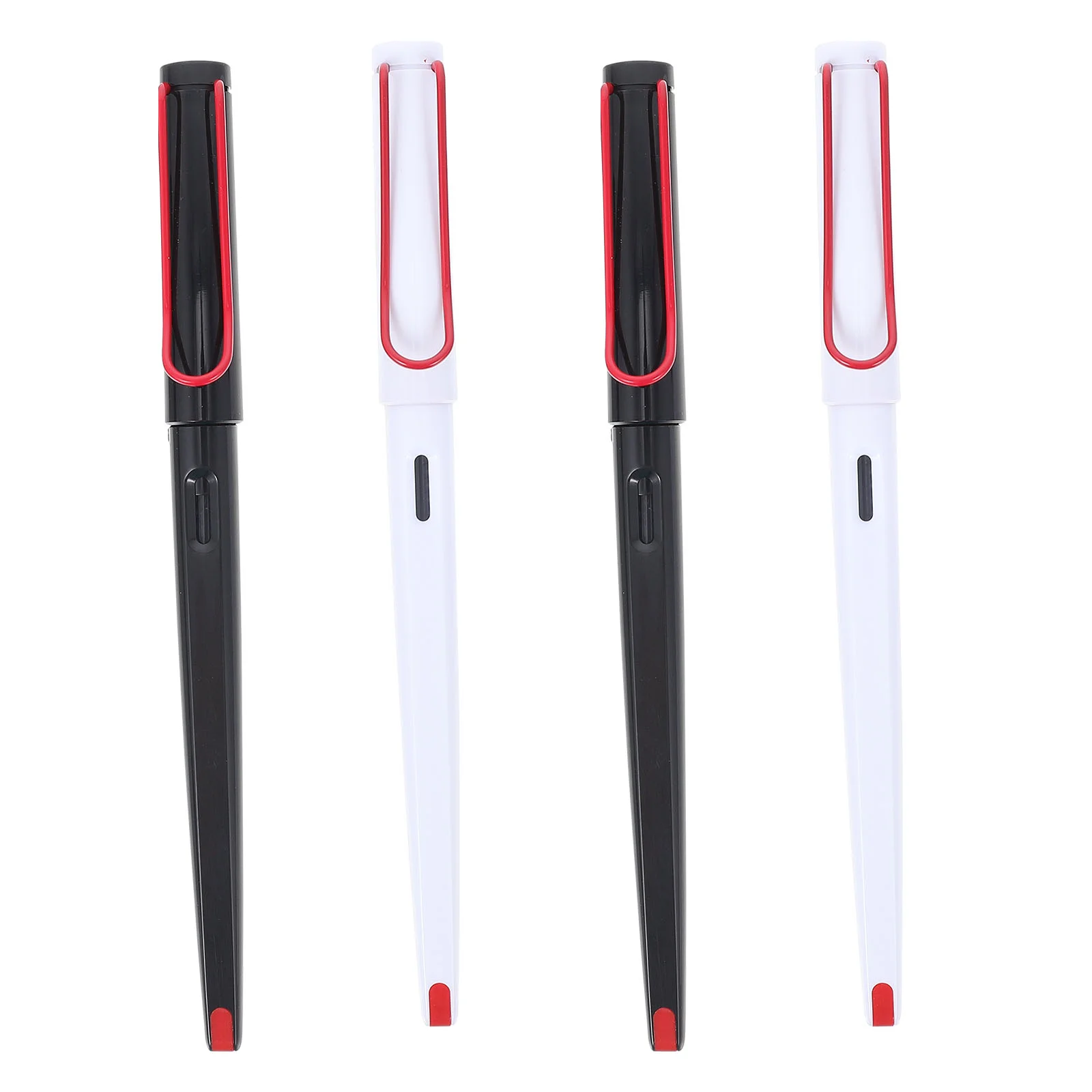 

4Pcs Students Fountain Pens Calligraphy Pens Stainless Steel Fountain Pens with Ink Absorber