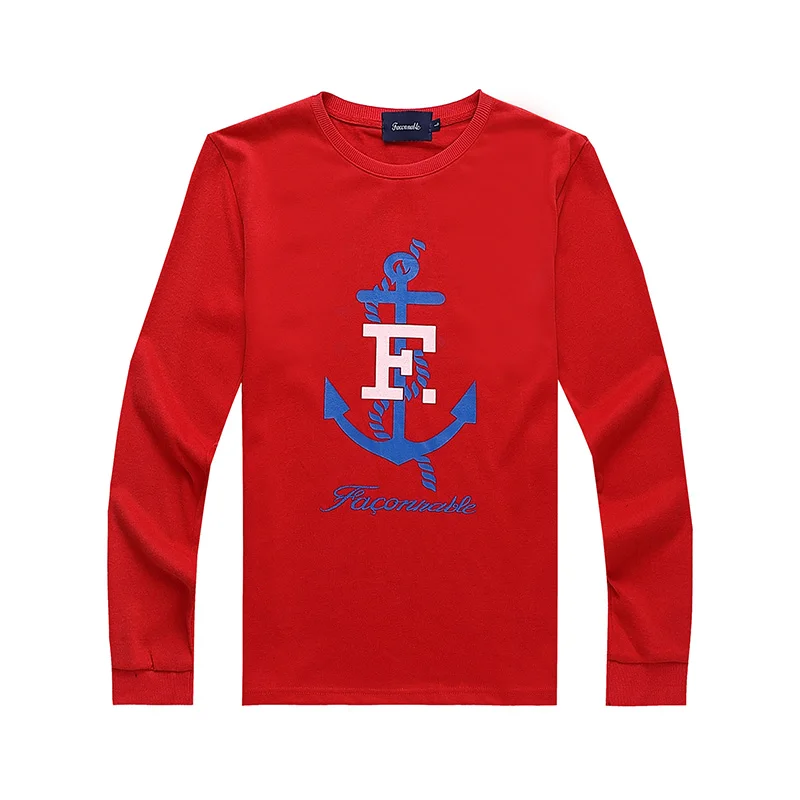 

Autumn Winter Homme eden Top Men's Long Sleeve Casual Printing Thick T Shirt Faconnable Male park t shirt hombre