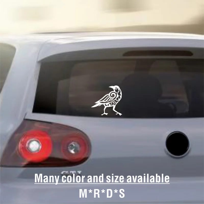 Кельтская ворона виниловая Автомобильная наклейка Odins Ворон викингов кельтские