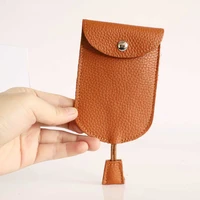 2022 cute keychain wallet designer mini bags luxury keys organiser holder leather lacing coin purse solid small key pouch