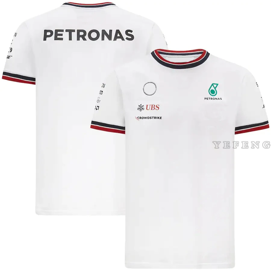2021 Formula One Petronas Motorsport F1 Racing Men's Teamline Breathable Casual T-Shirt Summer Car Fan Jerseys enlarge