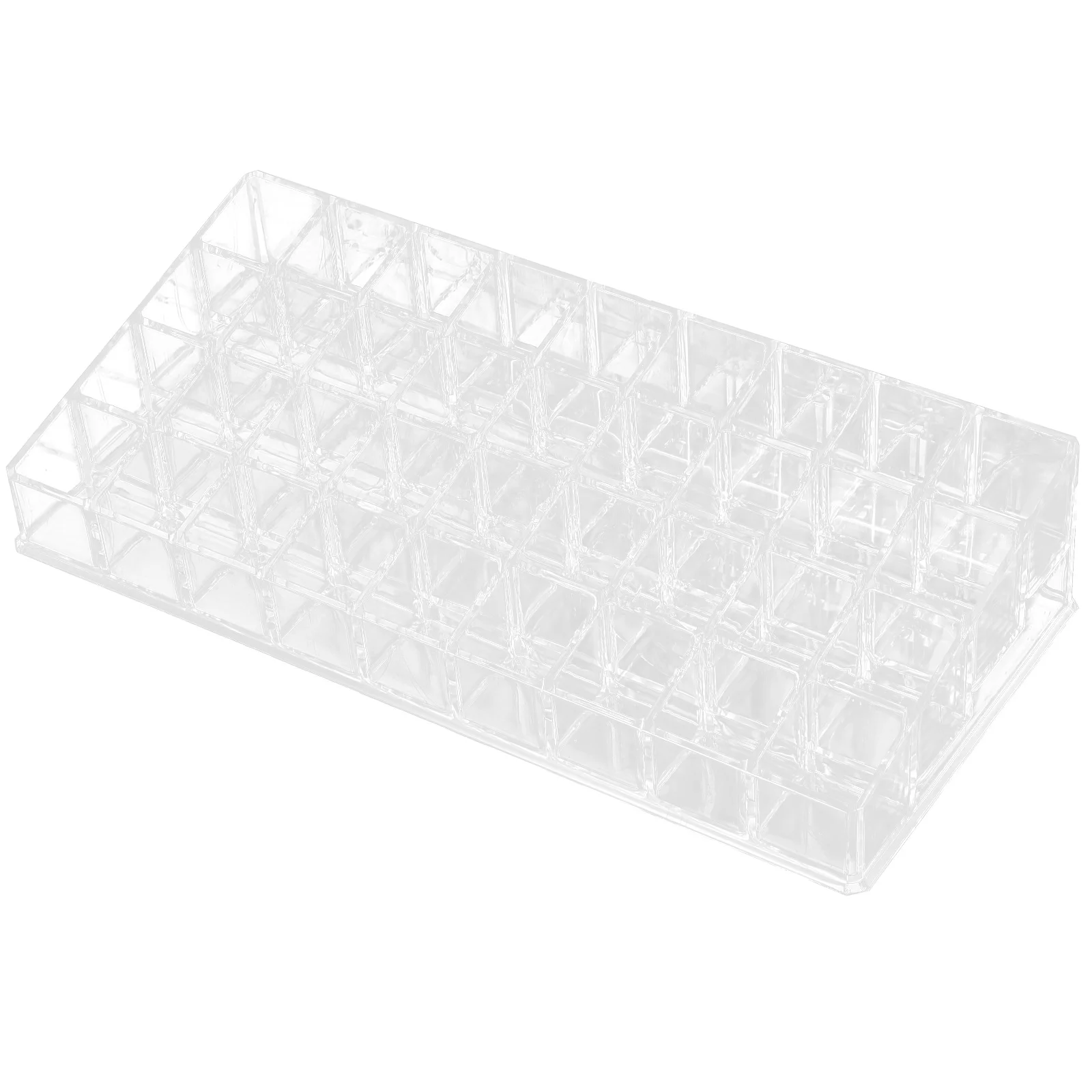 

Lipstick Organizer Small Clear Plastic 36-slot Lip Gloss Perfume Sample Holder